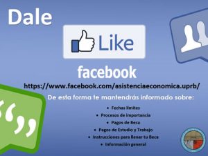 DALE LIKE A LA PAGINA DE FACEBOOK DE ASISTENCIA ECONOMICA 