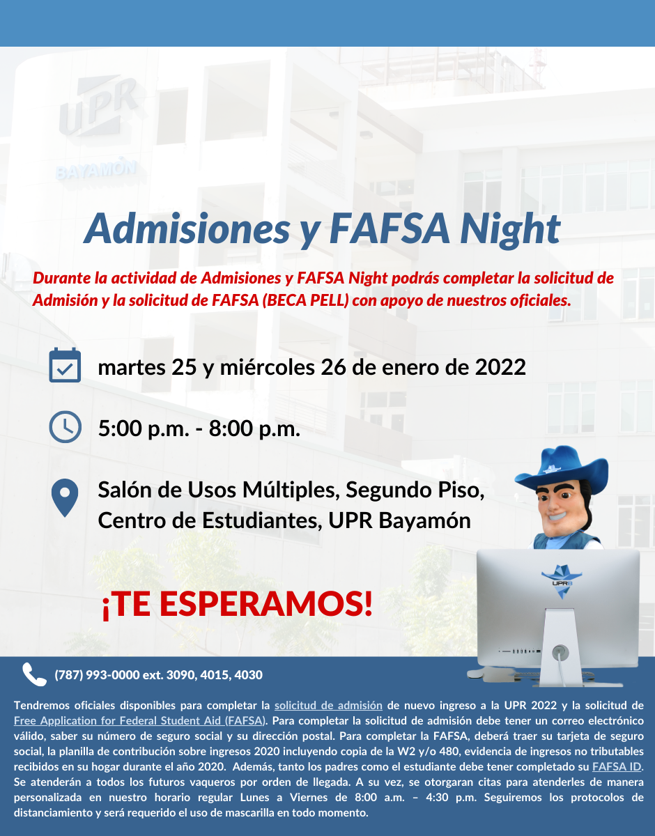 ADMISIONES UPRB