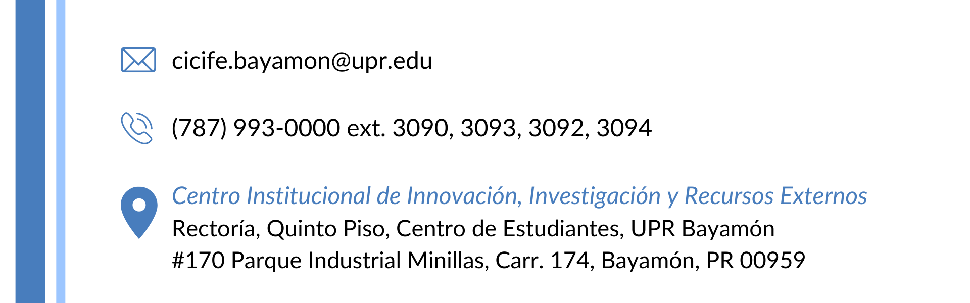 INFORMACIÓN DE CONTACTO