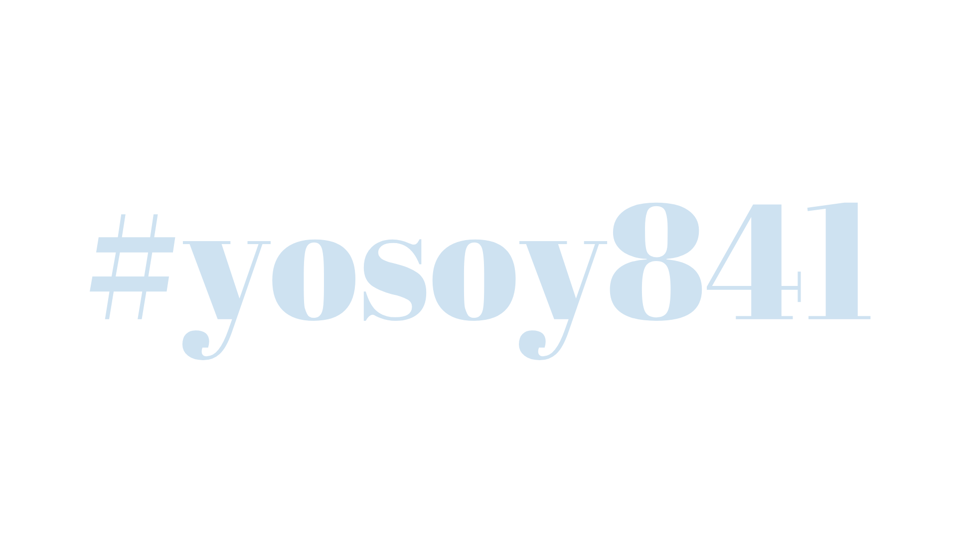 YO SOY 841...
