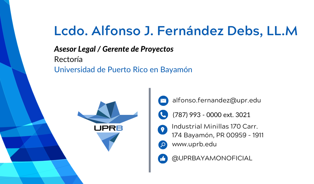 LCDO. ALFONSO J. FERNANDEZ DEBS